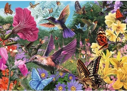 Puzzle 1000 elementów Tea Time: Ogród dla ptaków – Trefl