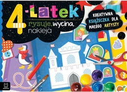 4-latek rysuje, wycina, nakleja