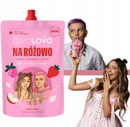 OWOLOVO Mus JABŁKO TRUSKAWKA MALINA Edycja Limitowana EMILKA KOSTYK 200g