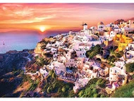 Puzzle 1000 Układanka Zachód Słońca SANTORINI Grecja Krajobraz Trefl 10435