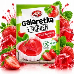 Celiko Galaretka bezglutenowa z agarem Truskawkowa 45g
