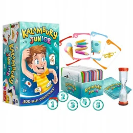 Gra Kalambury Junior + 150 Kart i Klepsydra