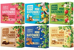 36x DOBRA KALORIA Zestaw Mini Batoników Bez Cukru Zdrowe Batony Mix Smaku