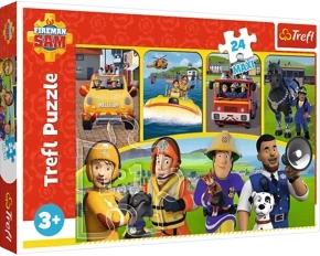 PUZZLE 24 MAXI STRAŻAK SAM I PRZYJACIELE FIREMAN