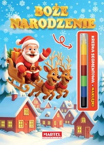 Kolorowanka BOŻE NARODZENIE z Kredką Modułową i Naklejkami Martel