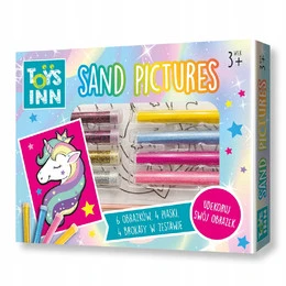 Piaskowe Obrazki JEDNOROŻEC Kolorowanka Malowanka Dla DZIEWCZYNKI 3+ Stnux