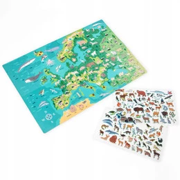 WYKLEJANKA ZWIERZĘTA EUROPY + GRA GDZIE ONE ŻYJĄ KIDEA