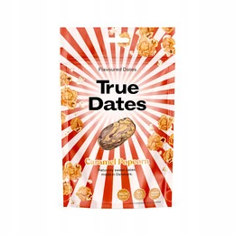 True Dates Daktyle Całe Owoce Smak Karmelowy Popcorn 100g