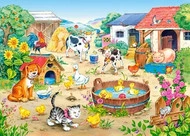 Puzzle 60 Układanka Farma ZWIERZĘTA Wieś Pies Kot 5+ Castorland