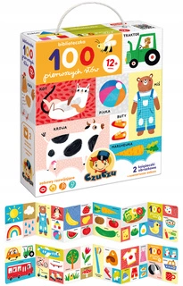Biblioteczka 100 PIERWSZYCH SŁÓW Książeczki Harmonijki 1+ CzuCzu