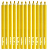 Kredki Trójkątne Grube op. 12 Sztuk ZÓŁTE Bambino