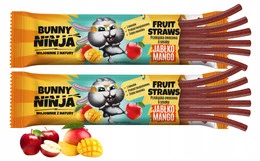 BUNNY NINJA Przekąska Owocowa JABŁKO MANGO Fruit Straw 16g x2