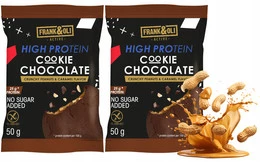 FRANK&OLI Ciastko Proteinowe Czekoladowe ORZECHY ZIEMNE KARMEL 50g x2