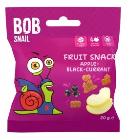 Bob Snail Żelki Owocowe Jabłko i Czarna Porzeczka 20g