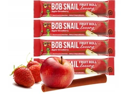 BOB SNAIL Przekąska Fruit Roll Looong JABŁKO TRUSKAWKA 15 g x4