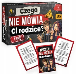 Gra quizowa Czego nie mówią Ci rodzice – 162 pytania, 54 karty, 0,15 kg