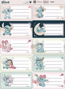 Naklejki Na Zeszyt LILO&STITCH 10 Sztuk Disney Beniamin
