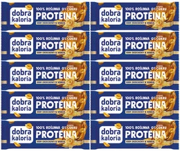 10x Naturalny Baton Proteinowy Bez Cukru ORZECH WANILIA Dobra Kaloria