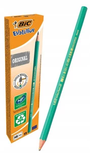 12x Ołówek Eco Bez Gumki HB Bic Evolution