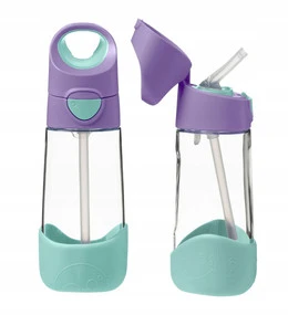 B.BOX Butelka Bidon Tritanowy FIOLETOWO BŁĘKITNA Lilac Pop 450 ml
