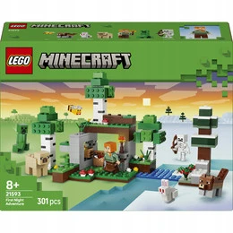 LEGO Minecraft 21593 Pierwsza Nocna Przygoda Alex i Creeper