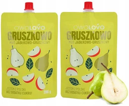 2x OwoLovo Gruszkowo Mus Jabłkowo-Gruszkowy Dla Dzieci 200g