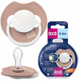 LOVI Smoczek Silikonowy DYNAMICZNY Prime Blush Glow Prime 0-6M+ 34/436