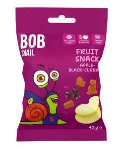 Bob Snail Żelki Owocowe Jabłko i Czarna Porzeczka 40g