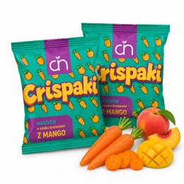 Chipsy marchew suszona brzoskwiniowy 2×18 g – Crispy Natural
