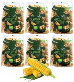 Chrupki Kukurydziane Krokodylki BIO 80g GRANEX x6