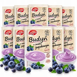 Budyń Bez Cukru i Glutenu Jagodowy CELIKO 40g x10