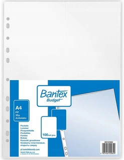 Koszulka Groszkowa A4 Na Dokumenty 100 szt. 35 mic. Bantex
