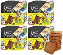 BIO Ania Herbatniki Prostokątne Pszenne 4x100g