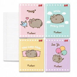 Zestaw 4 zeszytów A5 w linię 32 kartki UNIPAP Pusheen