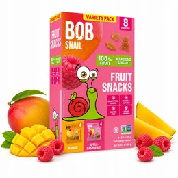 Bob Snail Fruit Snacks MIX Mango Apple 160g – 8 Sachets