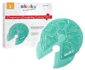 AKUKU Kompresy Żelowe Okłady Osłonki NA PIERSI Turkus A0534