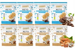 FRANK&OLI Keto Mini Ciasteczka SŁONY KARMEL KOKOS CZEKOLADA 90g x8