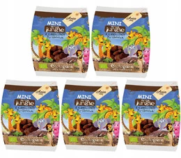 Herbatniki Mini Jungle BIO z czekoladą – 5 x 100g