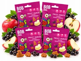 Bob Snail Żelki Owocowe Jabłko i Czarna Porzeczka 20g x4