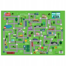 Podkład Szkolny Na Biurko Obustronny ZNAKI DROGOWE Derform