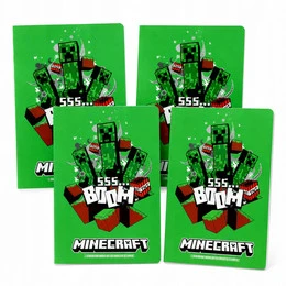 Minecraft Astra A4 3-line notebook, 32 pages (4 pcs)