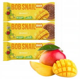BOB SNAIL Batonik Przekąska MANGO Bez Dodatku Cukru 35g x3