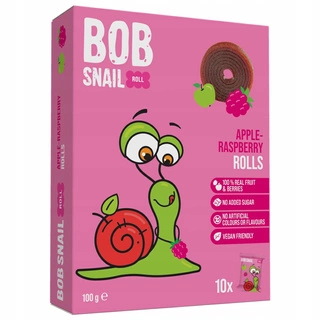 Przekąska Owocowa Jabłko Malina Bez Cukrów 100g BOB SNAIL