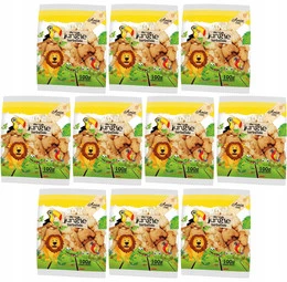 10x BIO Ania Herbatniki Jungle Mini ZOO Bez Cukru 1kg