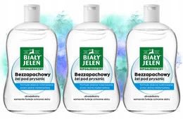 3x BIAŁY JELEŃ Żel Pod Prysznic Bezzapachowy Hipoalergiczny 500ml