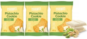 FRANK&OLI Ciastko Miękkie PISTACJA BIAŁA CZEKOLADA Bez Cukru 45g x3