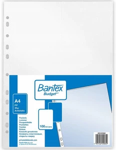 Bantex Koszulki A4 groszkowe, 35 mic. 100 szt.