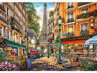 Puzzle 2000 Układanka Paryż FRANCJA Miasto Popołudnie Widok 15+ Trefl 27121