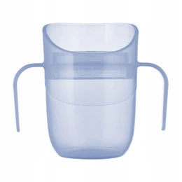 Kubek treningowy LOVI Genius 150 ml niebieski z uchwytami 6 m+