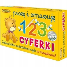 Piszę i Zmazuję Cyferki – Tablice Suchościeralne 5+ Adamigo